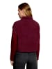 BETTY & CO Strickweste mit Reißverschluss in Fall Burgundy