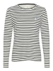 Kaffe Langarm-Shirt Liddy Regular fit in Chalk/Black-Windsurfer Heart