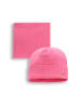 MOKIDA Baumwollset Mütze + Schal in rosa