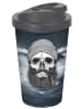 Geda Labels Coffee to go Becher Sailor Skull in Schwarz - 400 ml