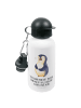 Mr. & Mrs. Panda Kindertrinkflasche Pinguin Diät mit Spruch in Weiß