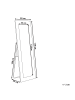 Beliani Standspiegel ANSOUIS in Weiß - (W) 50 x (H) 150 x (L) 33 cm