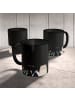 Mr. & Mrs. Panda Kaffeetasse Otter Stein ohne Spruch in Schwarz
