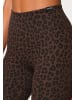 SMILODOX LEO Schlagleggings Lithara in Braun Leo