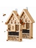 relaxdays 2 x Insektenhotel in Natur - (B)17,5 x (H)30,5 x (T)6 cm