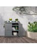 relaxdays Pflanztisch in Grau - (B)90 x (H)92 x (T)45 cm