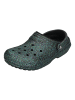 Crocs Clogs Classic Glitter Lined Clog in schwarz