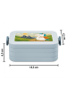 Mr. & Mrs. Panda Lunch Box Einhorn Bergsteiger Design ohne Spruch in Blau Pastell