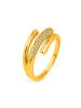 Luxenter Ring Jedrac mit 18 Karat  verstellbar Gelbgold-Jedrac gold