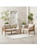 home24 Loungegruppe Mori 2-teilig Typ B in Braun / Beige