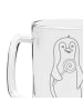 Mr. & Mrs. Panda Gravur Bierkrug Pinguin Lolli ohne Spruch in Transparent