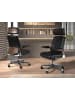 Angel Cerdá Büro-Drehstuhl 4212 in Schwarz / Stahl – (B)74 x (H)70 x (T)118 cm