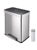 relaxdays Mülleimer in Silber - 2x 30 l