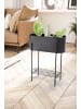 KADIMA DESIGN Pflanzgefäß Metall 51x65x22 cm Pflanzkübel mit Gestell und