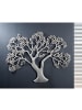 GILDE Wandrelief "Baum" in Silber - H. 60 cm - B. 75 cm