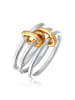Elli Ring 925 Sterling Silber in Zweifarbig