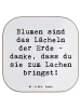 Mr. & Mrs. Panda Tisch-Untersetzer Spruch Florist Erde Lächeln m... in Weiß