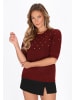 faina Sweater in wine red