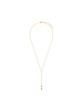 Amor Y-Collier Edelstahl, IP gold in gold