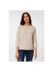Street One Langarmshirt in buff sand melange