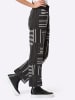 creation L Jacquard-Strickhose in graphit-schwarz-gemustert