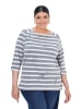 Ulla Popken Shirt in mittel grau melange