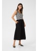 CULTURE Kleid CUflorence Fitted in Black / White Stripes