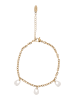 usha WHITE LABEL Women Jewelry Set With Earrings And Pendant in Gold White