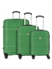 Check.In Paradise 4 Rollen Kofferset 3-teilig in olivegrün