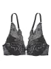 LASCANA Push-up-BH in schwarz-silber