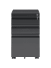 Beliani Büroschrank RECAMI in Schwarz - (W) 37 x (H) 61 x (L) 44 cm