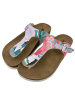 Dogo Lila Zehentrenner Sandalen - Hello 39 in Mehrfarbig