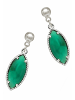 Gemshine Ohrhänger GREEN DROPS in silver coloured