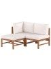home24 Loungeset Bayton 3-teilig Kombi D in Beige / Braun