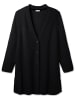 sheego Longstrickjacke in schwarz