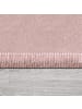 KADIMA DESIGN Hochflor Teppich waschmaschinenwaschbar Unifarben  Schlafzimmer in Pink