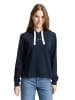 TOM TAILOR Denim Hoodie Sweatshirt mit Stickerei in Sky Captain Blue