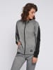 Hummel Reißverschluss Kapuzenpullover Raglanärmel Hmlessi Multisport Damen in GREY MELANGE