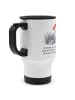 Mr. & Mrs. Panda Thermo-Kaffeebecher Seeigel mit Spruch in Weiß