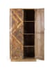 Giner y Colomer Kleiderschrank aus massivem Mangoholz mit zwei Türen 170 cm in Brown