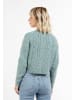 myMo Damen Cardigan in Blau Mint Melange