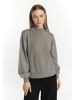 DreiMaster Damen Strickpullover in Grau Melange