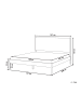 Beliani Doppelbett BRUNEMONT in Braun - (W) 187 x (H) 110 x (L) 208 cm