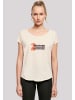 F4NT4STIC Long Cut T-Shirt Geishora Japan Streetstyle in Whitesand