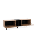 CALICOSY TV-Möbel NOLA in Helles Holz - (W) 160  x (H) 48  x (L) 37  cm