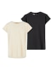 Urban Classics Urban Classics T-Shirts in whitesand/black