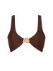 Moda Minx Bikinioberteil Nautilius Shell Knot Bikini Top in brown