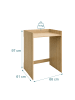 relaxdays Waschmaschinenschrank in Hellbraun - (B)66 x (H)97 x (T)61 cm