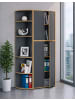 VCM  Elegantes Holzregal Eckregal Regal Salia 5fach in Anthrazit