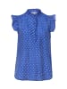 Bluse in blau weiß